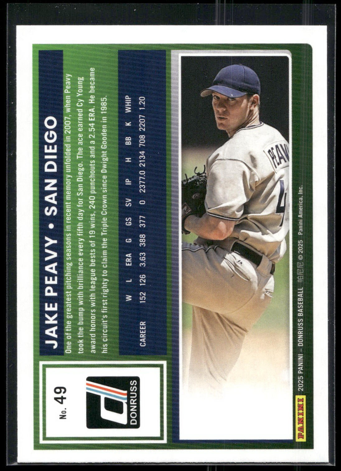 2025 Donruss #49 Jake Peavy