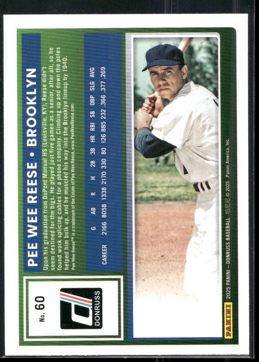 2025 Donruss #60 Pee Wee Reese