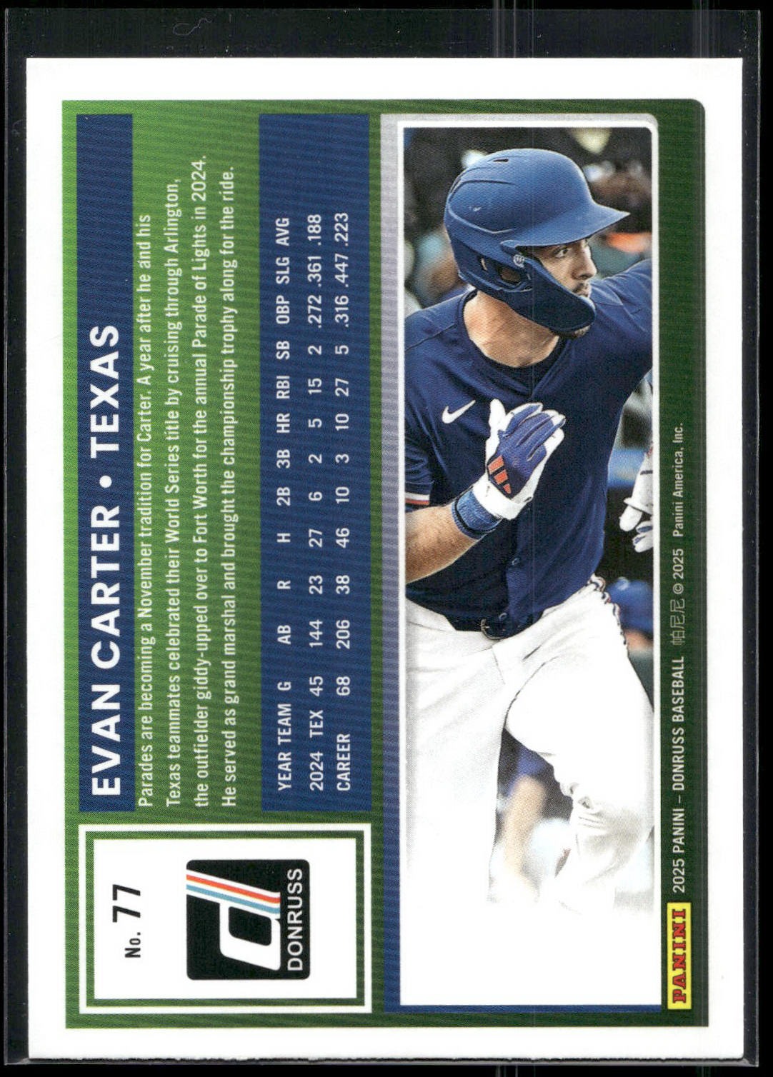 2025 Donruss #77 Evan Carter