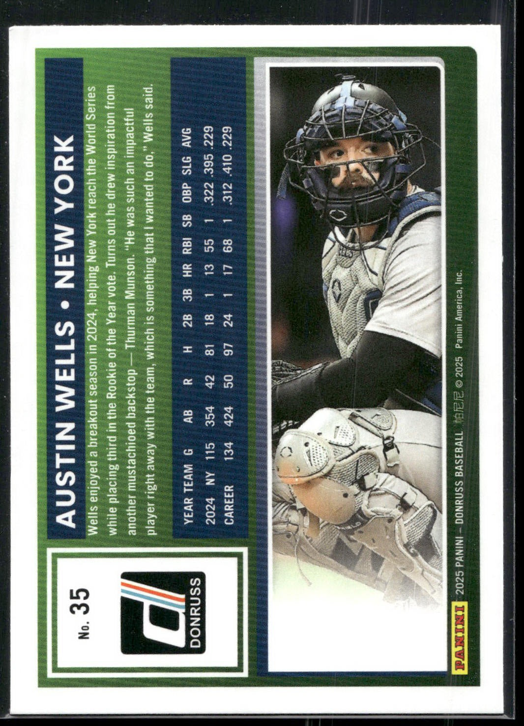 2025 Donruss #35 Austin Wells