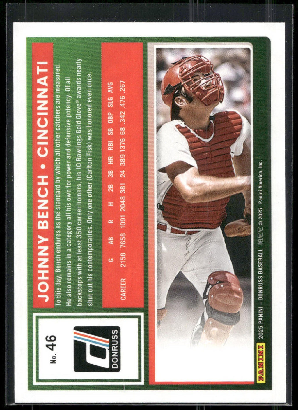 2025 Donruss #46 Johnny Bench