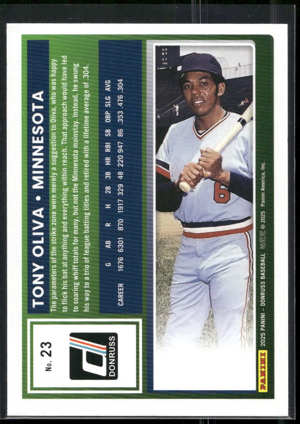 2025 Donruss #23 Tony Oliva