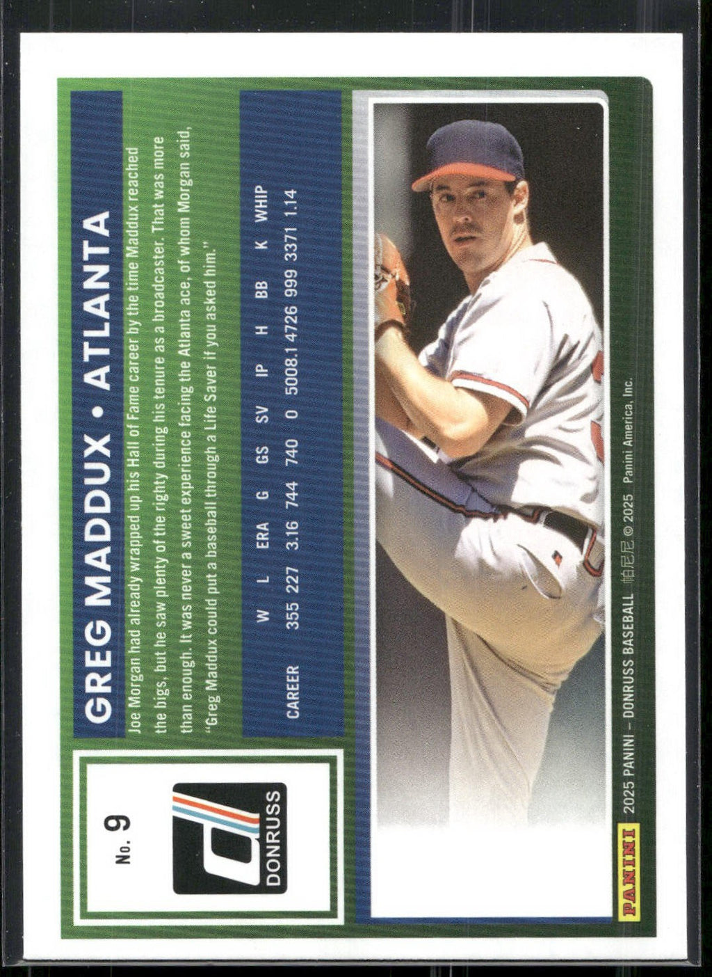 2025 Donruss #9 Greg Maddux