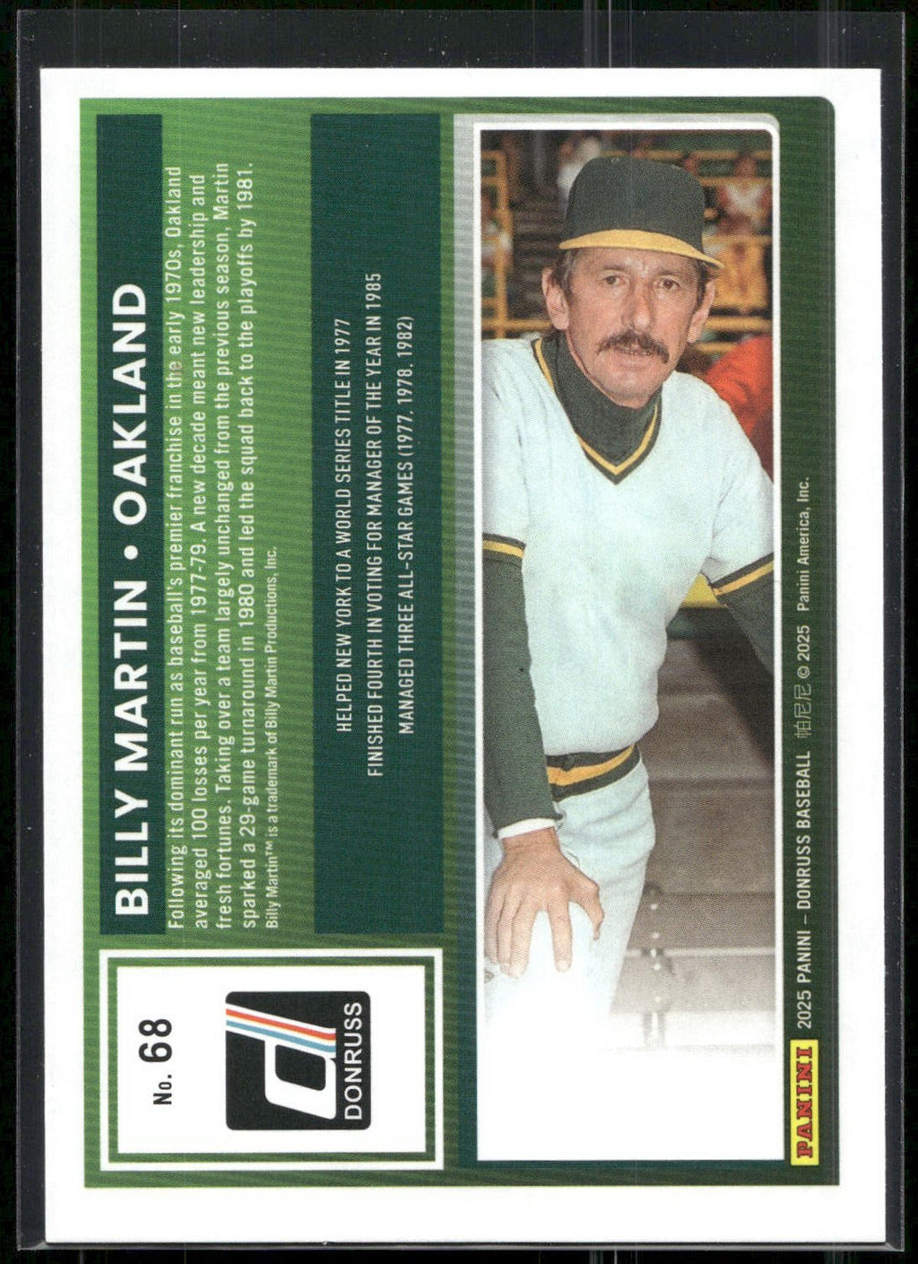 2025 Donruss #68 Billy Martin