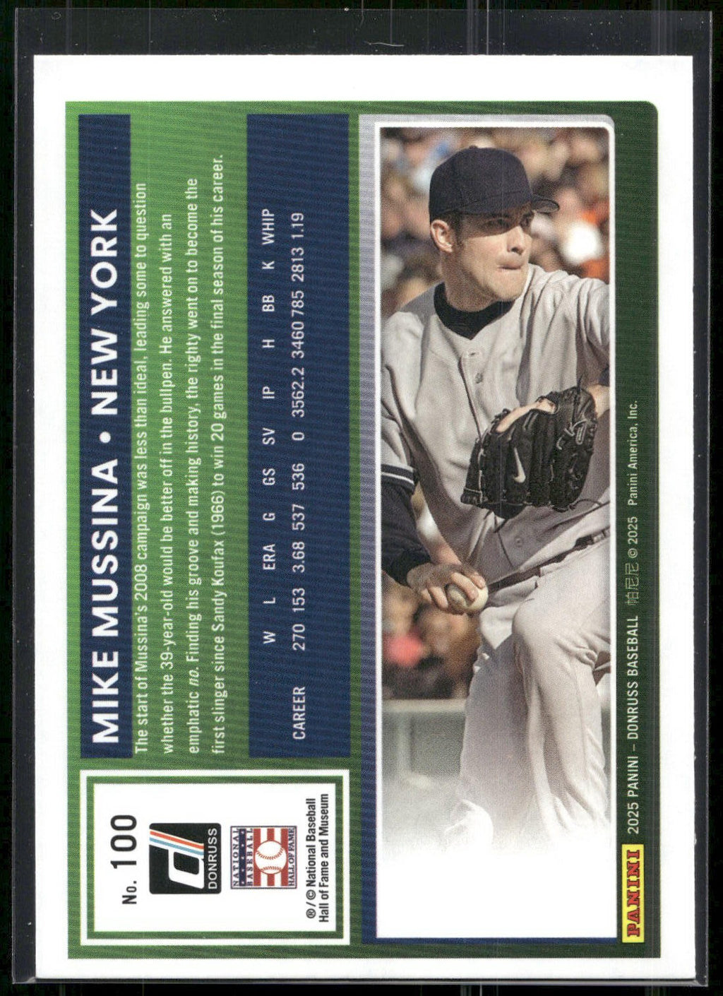 2025 Donruss #100 Mike Mussina