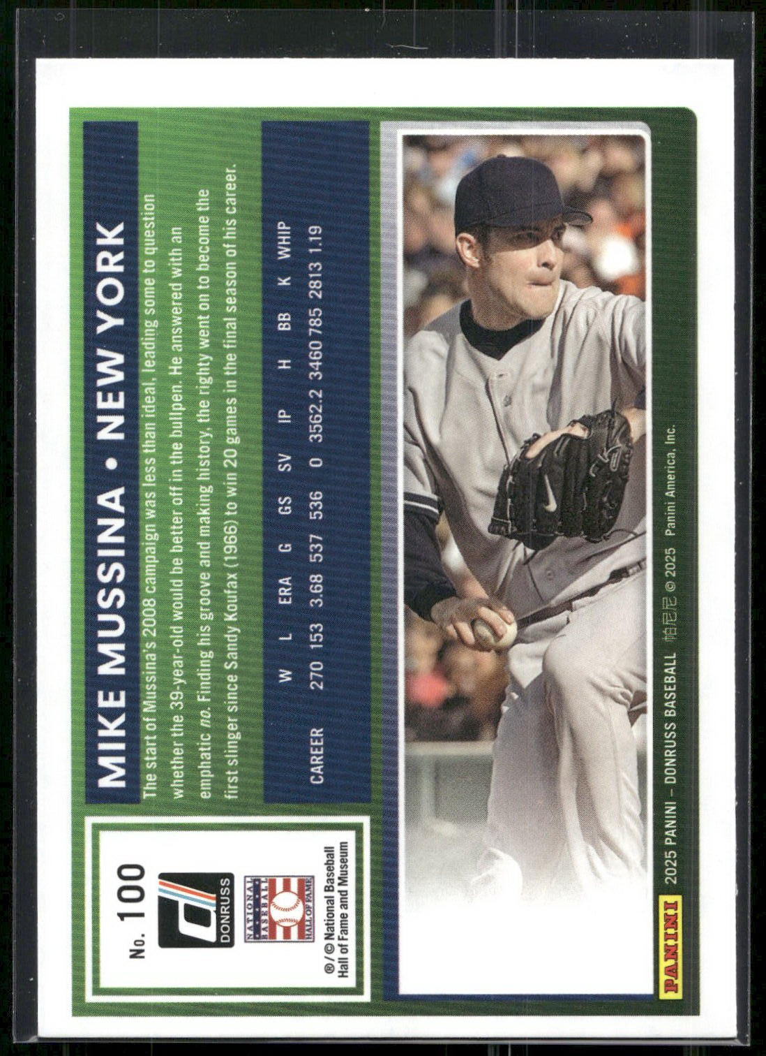 2025 Donruss #100 Mike Mussina