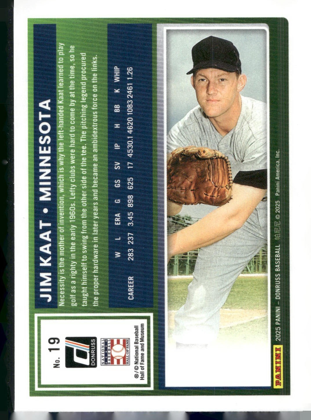 2025 Donruss #19 Jim Kaat