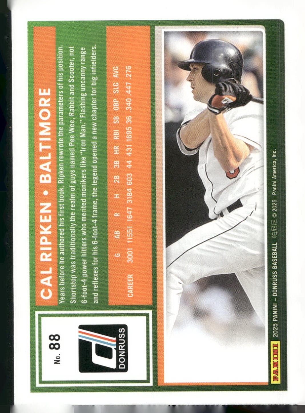 2025 Donruss #88 Cal Ripken