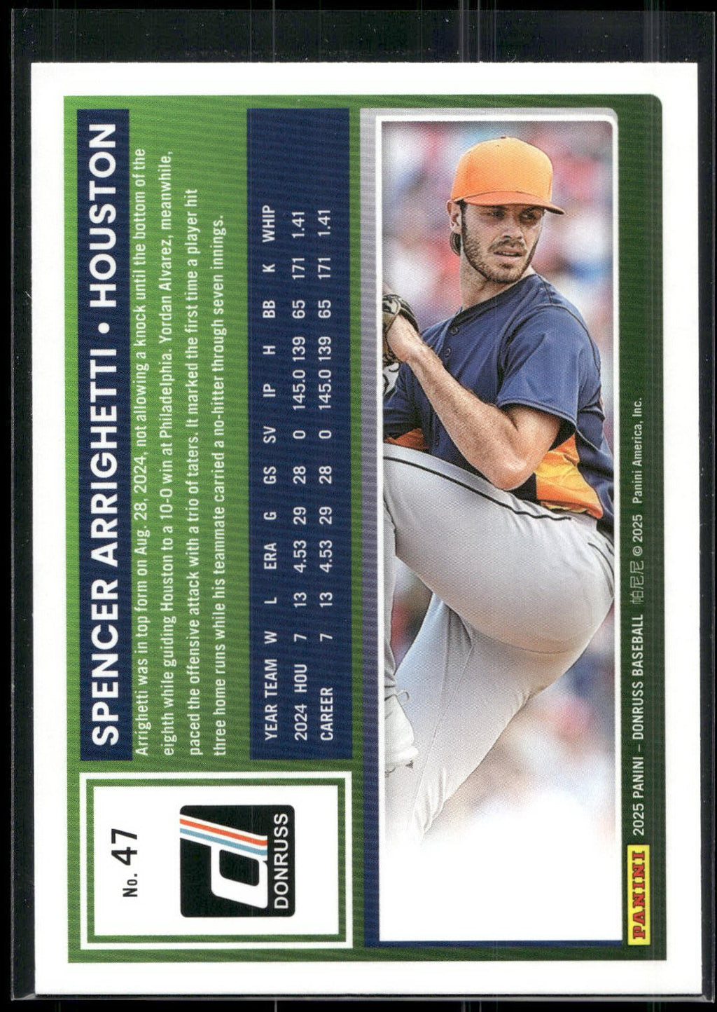 2025 Donruss #47 Spencer Arrighetti