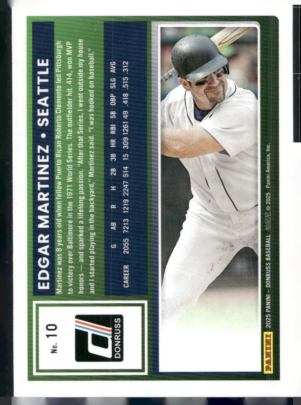 2025 Donruss #10 Edgar Martinez