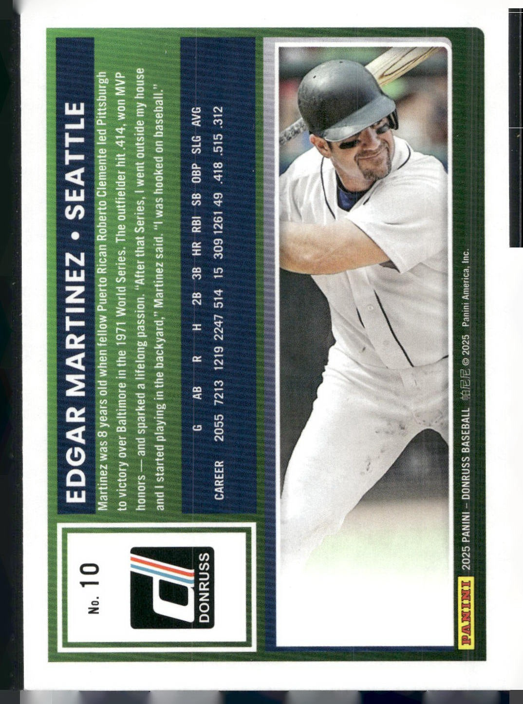 2025 Donruss #10 Edgar Martinez
