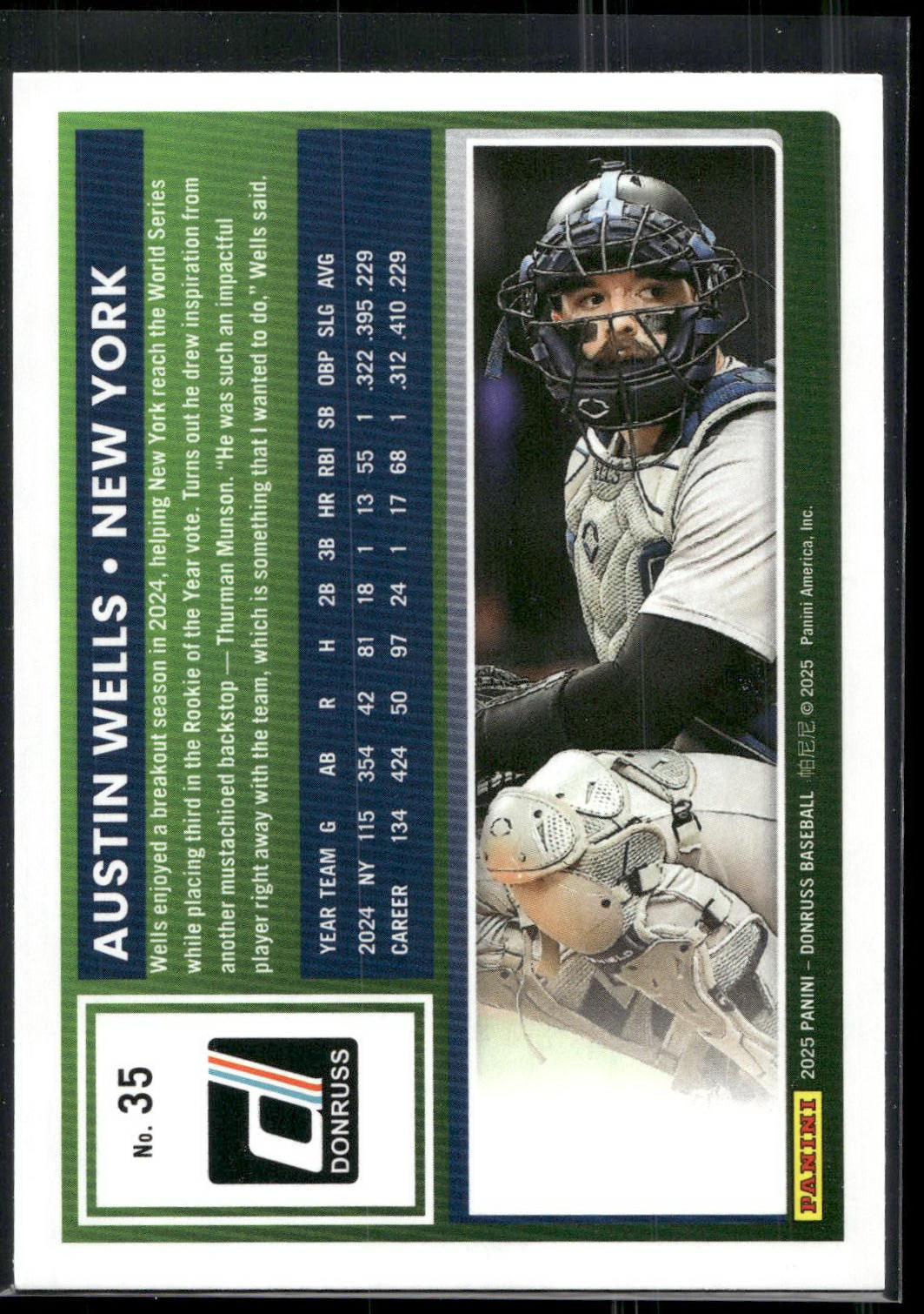 2025 Donruss #35 Austin Wells