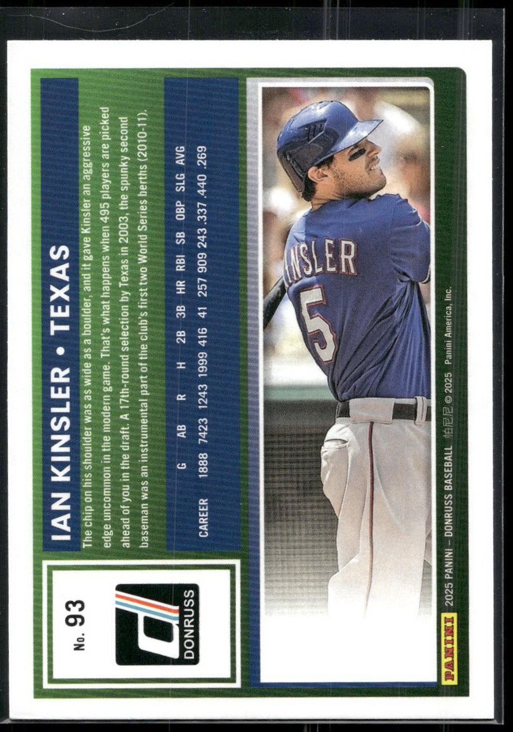2025 Donruss #93 Ian Kinsler