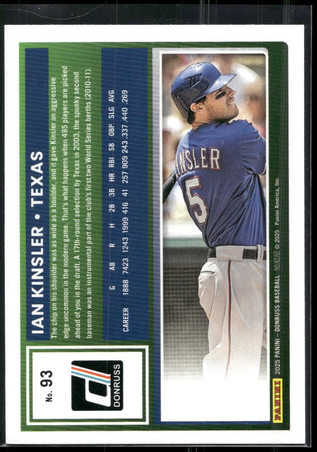 2025 Donruss #93 Ian Kinsler