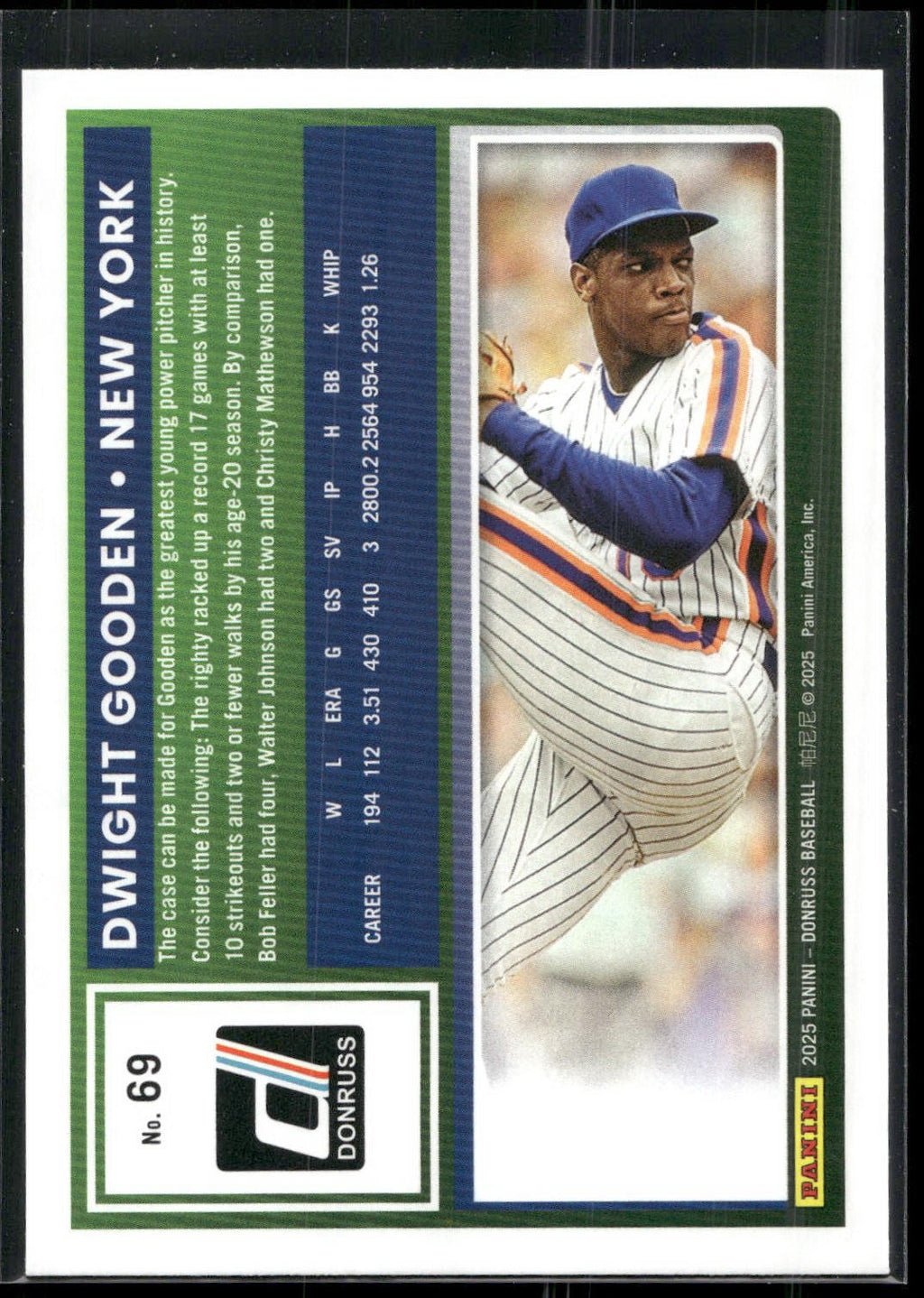 2025 Donruss #69 Dwight Gooden