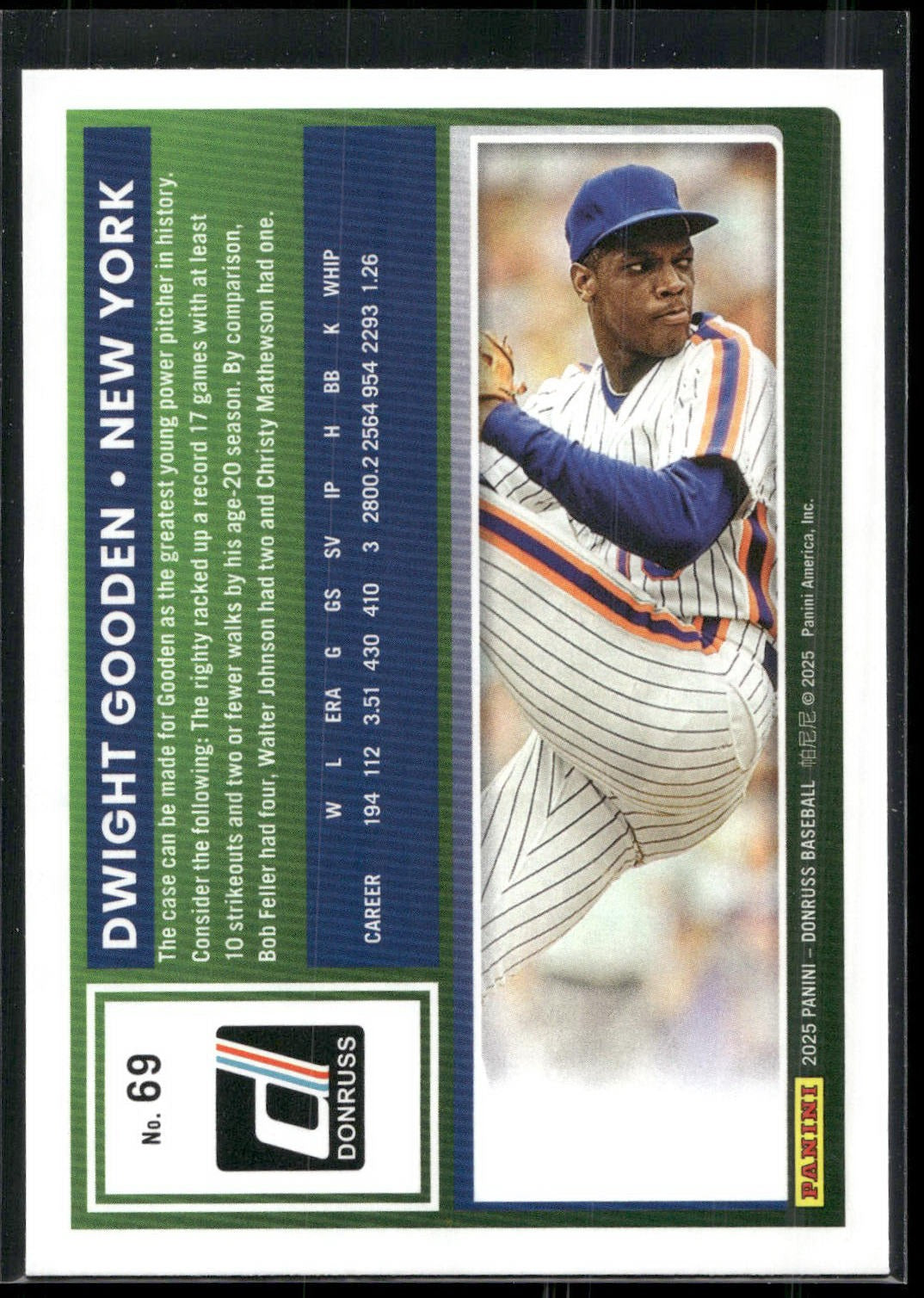 2025 Donruss #69 Dwight Gooden