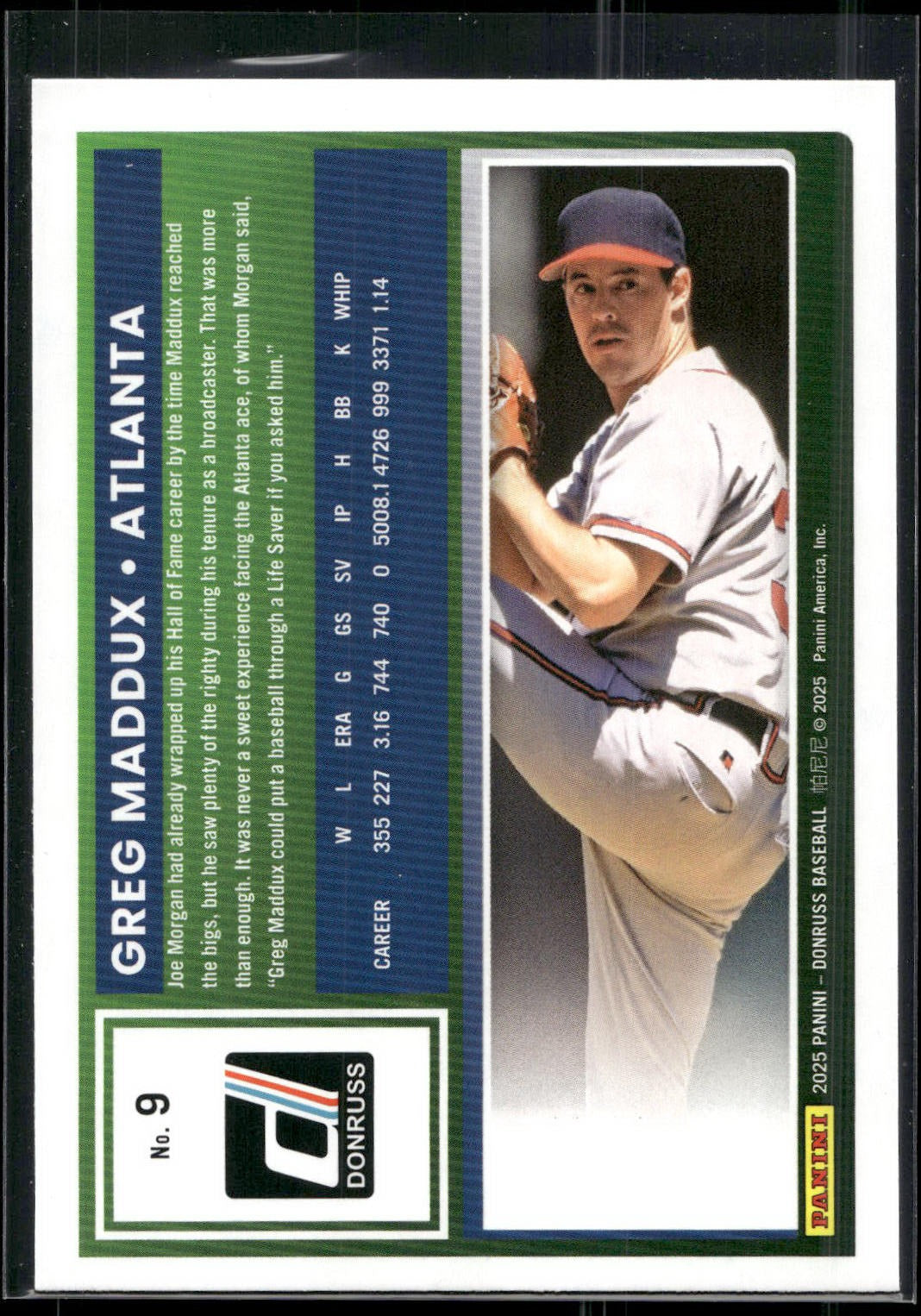 2025 Donruss #9 Greg Maddux