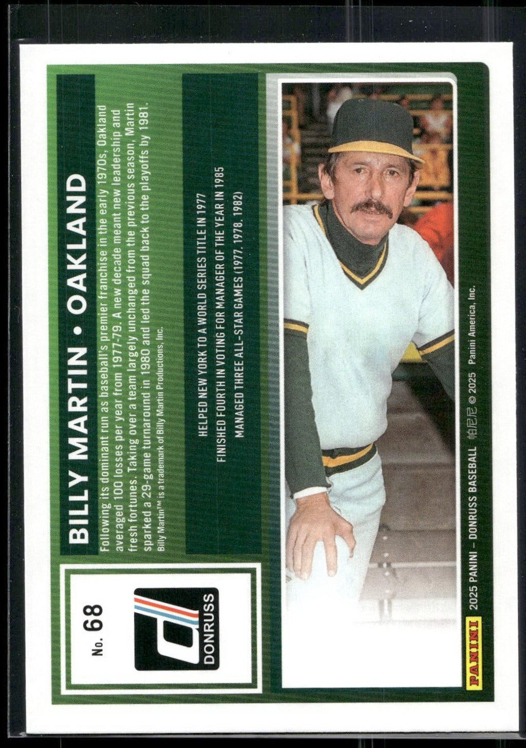 2025 Donruss #68 Billy Martin
