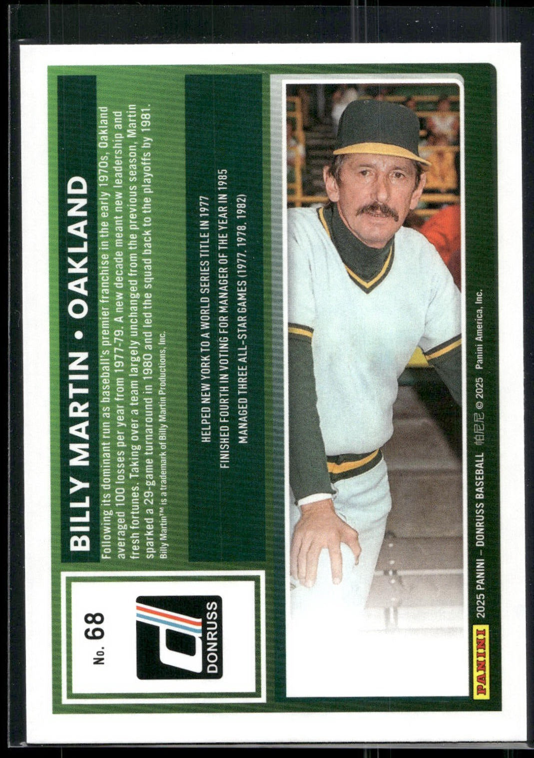 2025 Donruss #68 Billy Martin