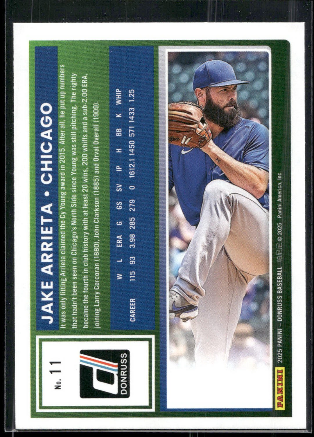 2025 Donruss #11 Jake Arrieta