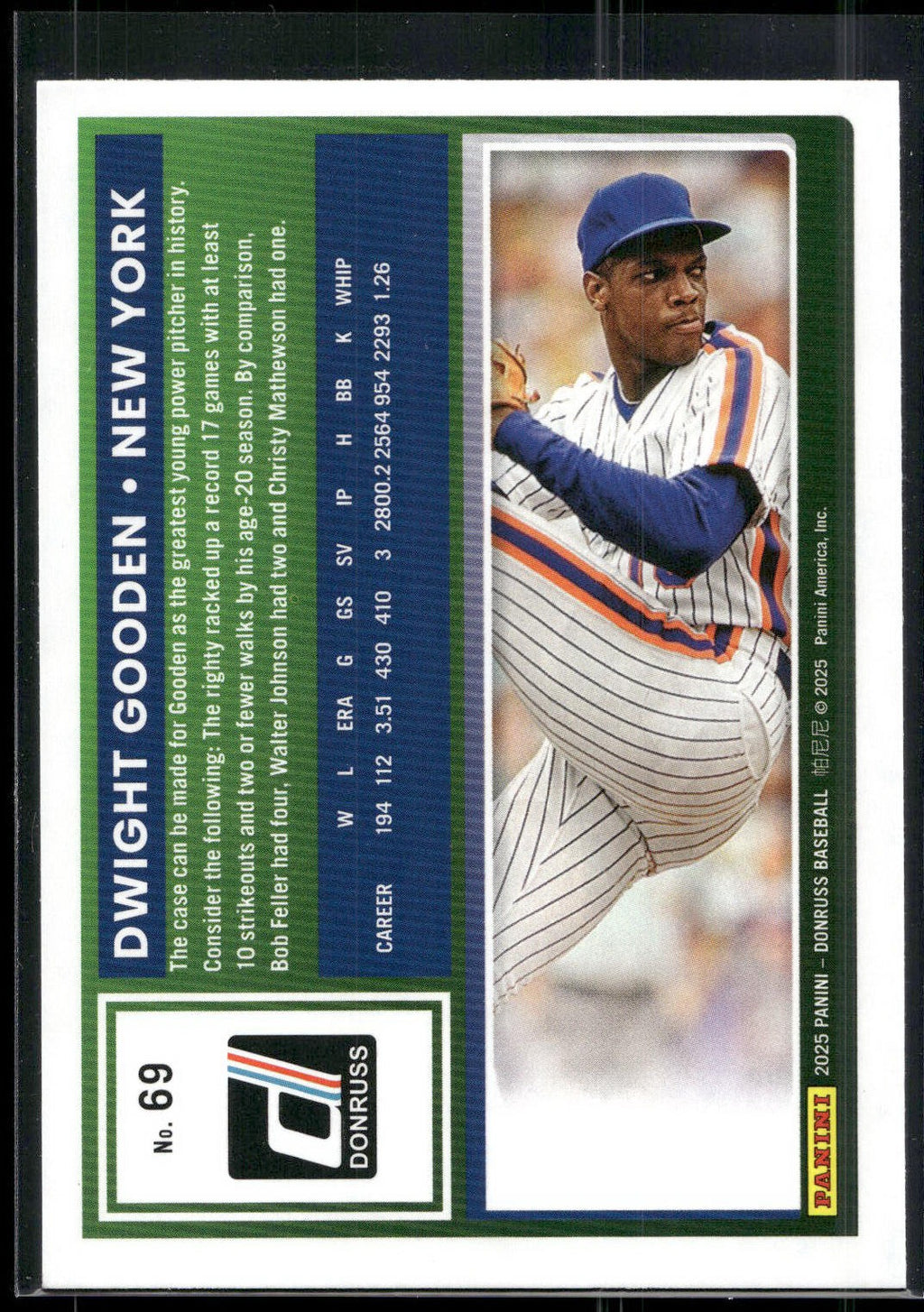 2025 Donruss #69 Dwight Gooden