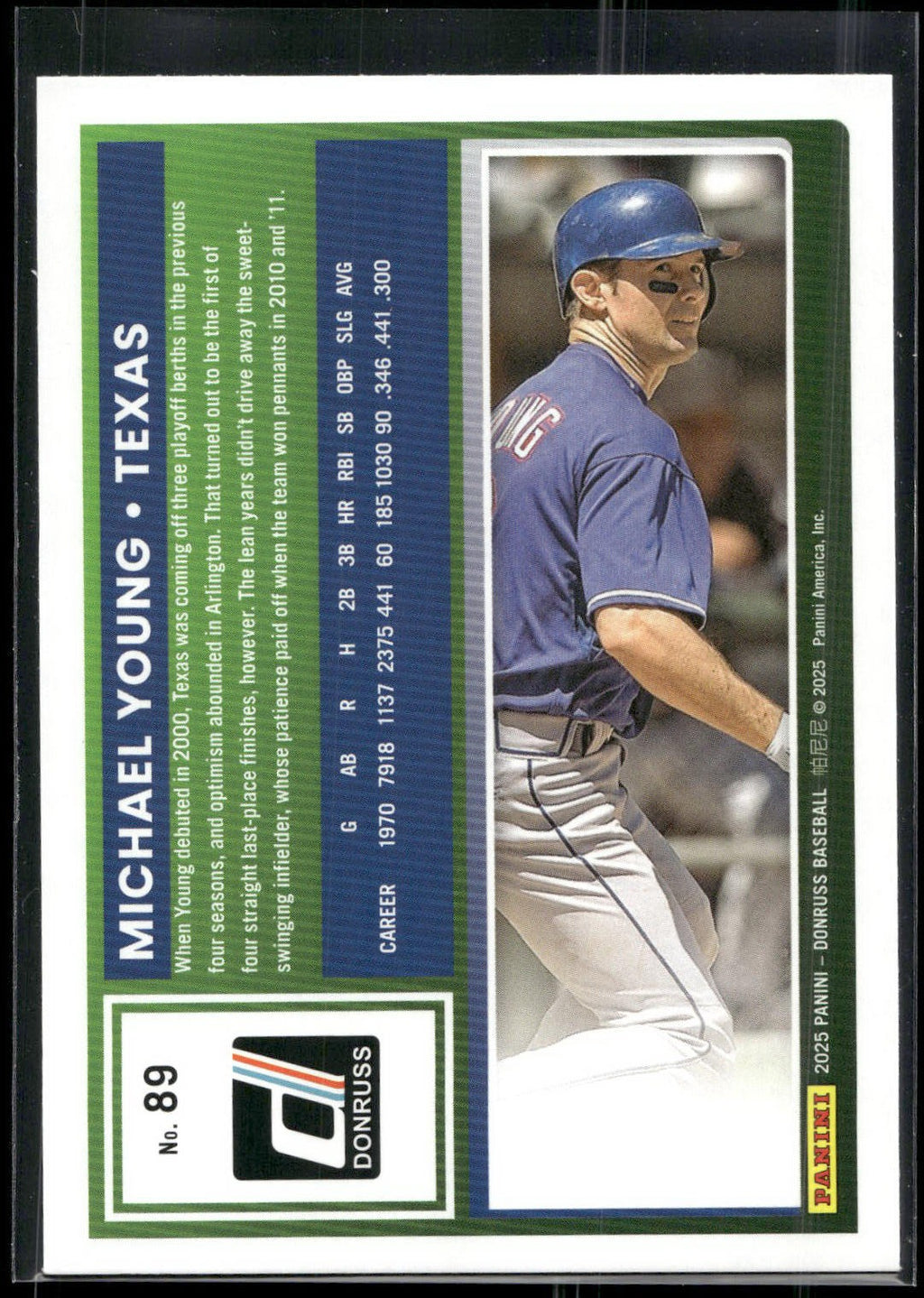 2025 Donruss #89 Michael Young