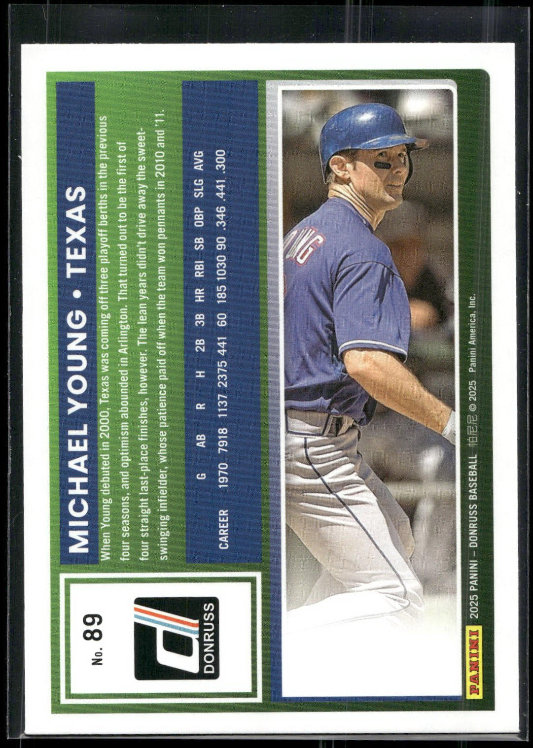 2025 Donruss #89 Michael Young