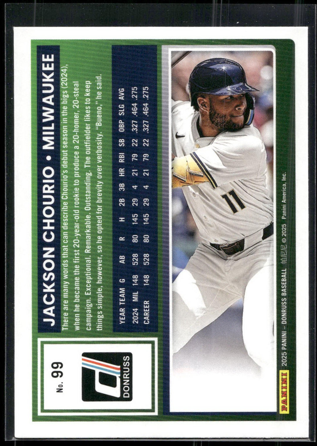 2025 Donruss #99 Jackson Chourio