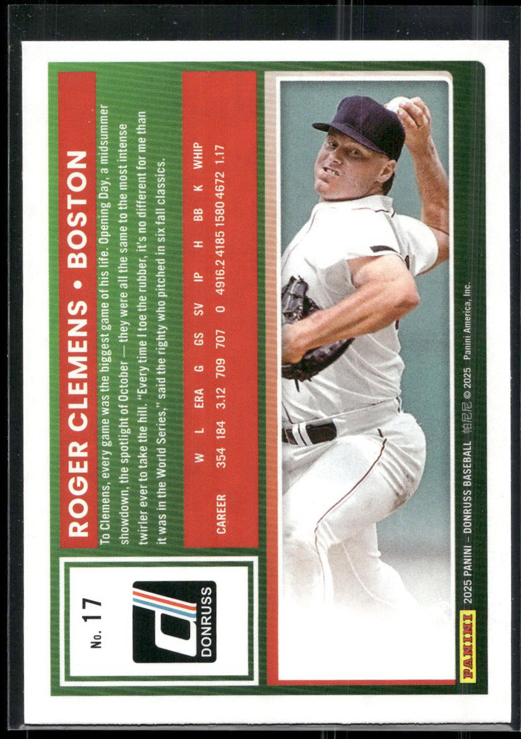 2025 Donruss #17 Roger Clemens