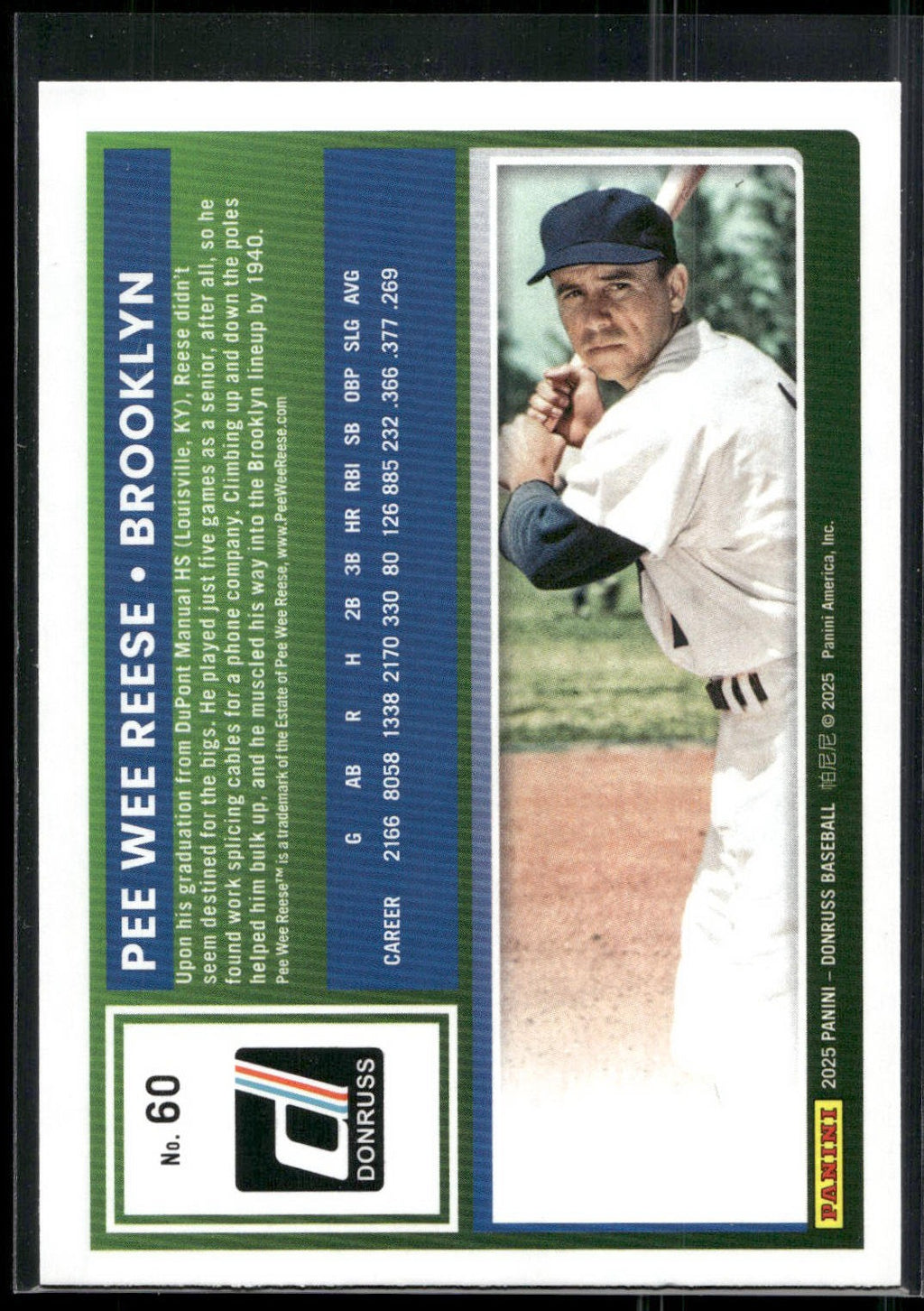 2025 Donruss #60 Pee Wee Reese