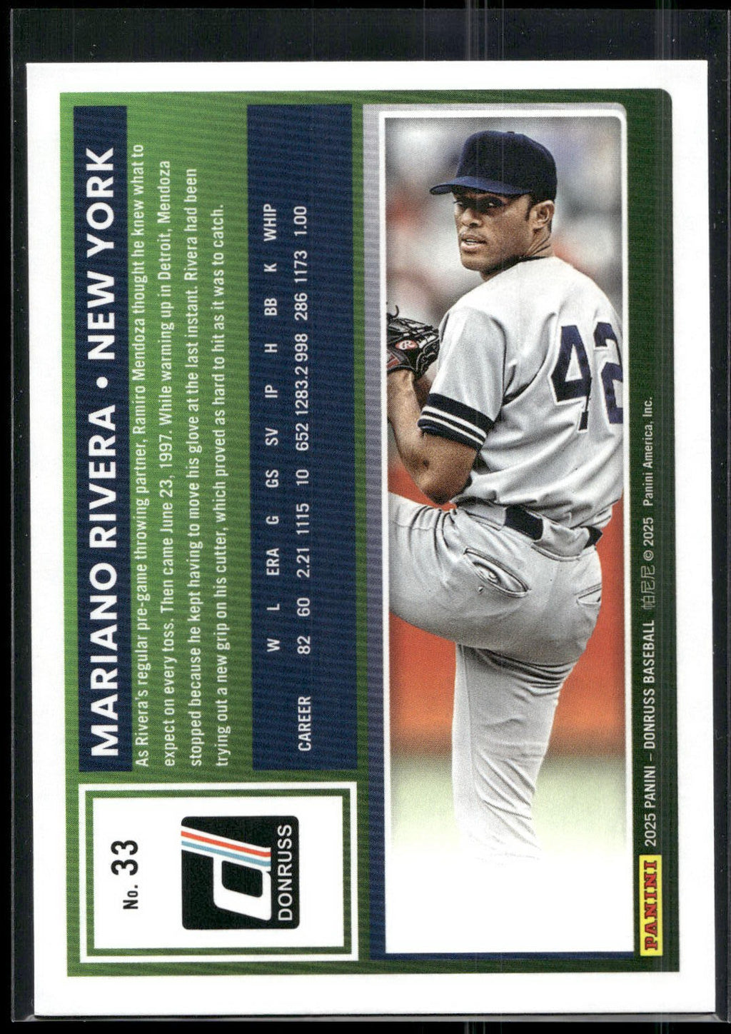 2025 Donruss #33 Mariano Rivera