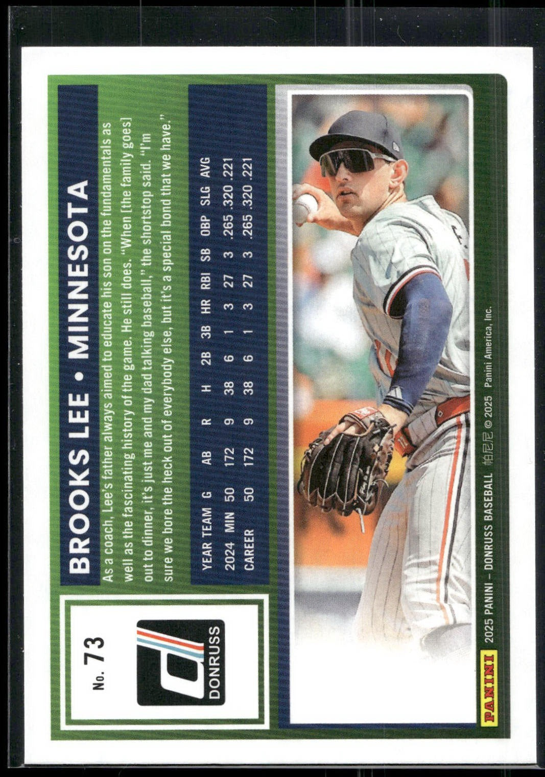2025 Donruss #73 Brooks Lee