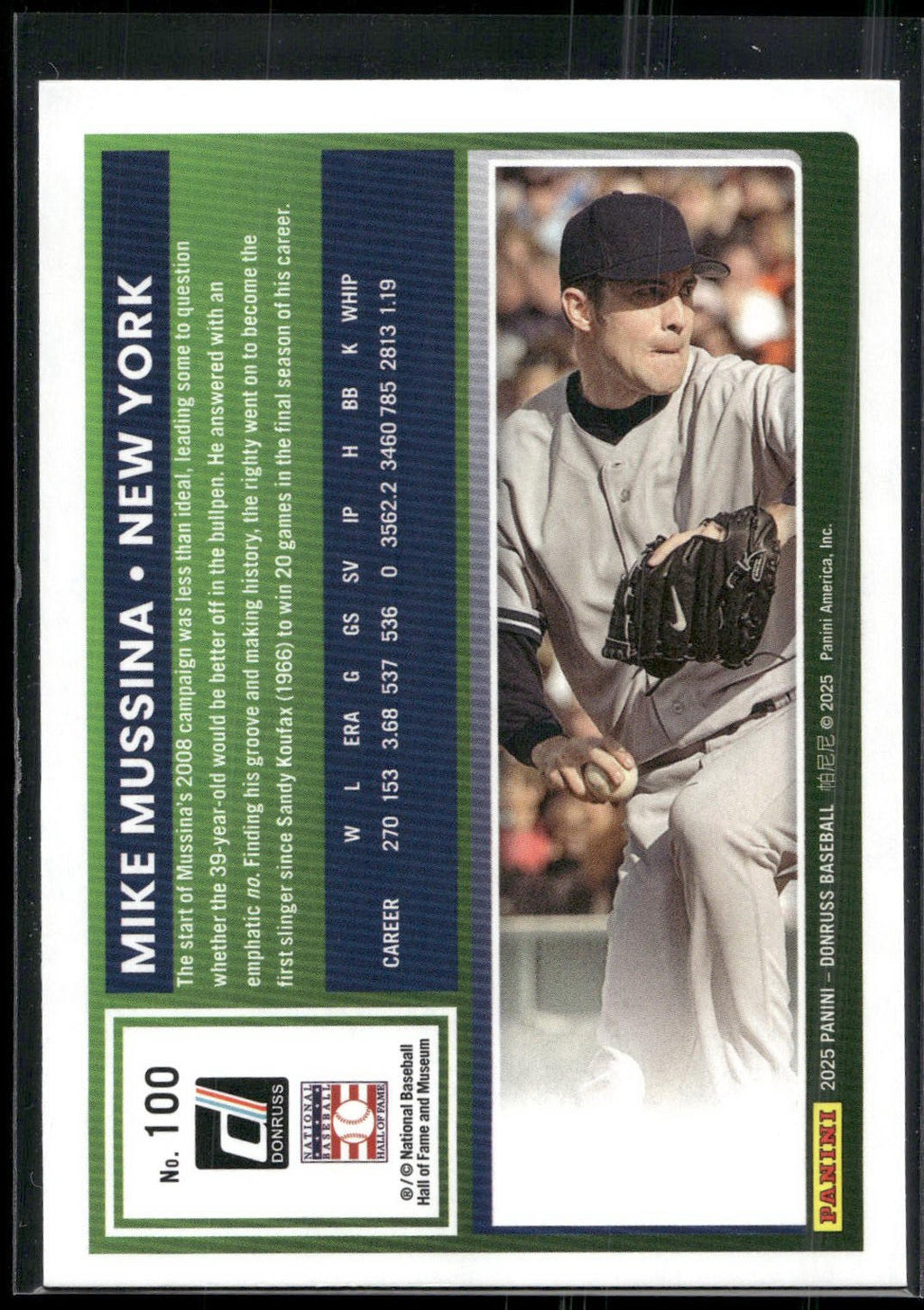 2025 Donruss #100 Mike Mussina