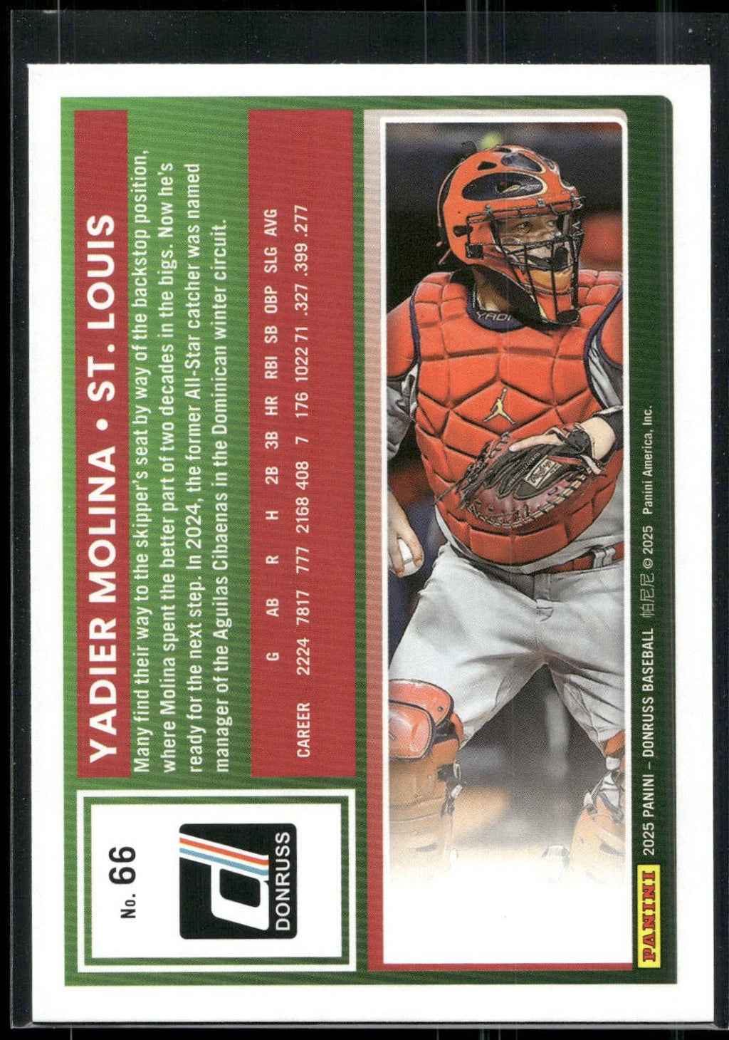 2025 Donruss #66 Yadier Molina