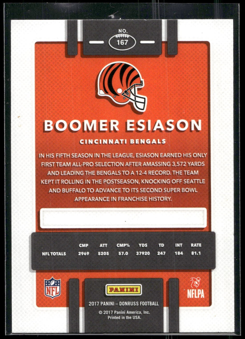 2017 Donruss #167 Boomer Esiason