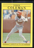 1991 Fleer #629b Vince Coleman
