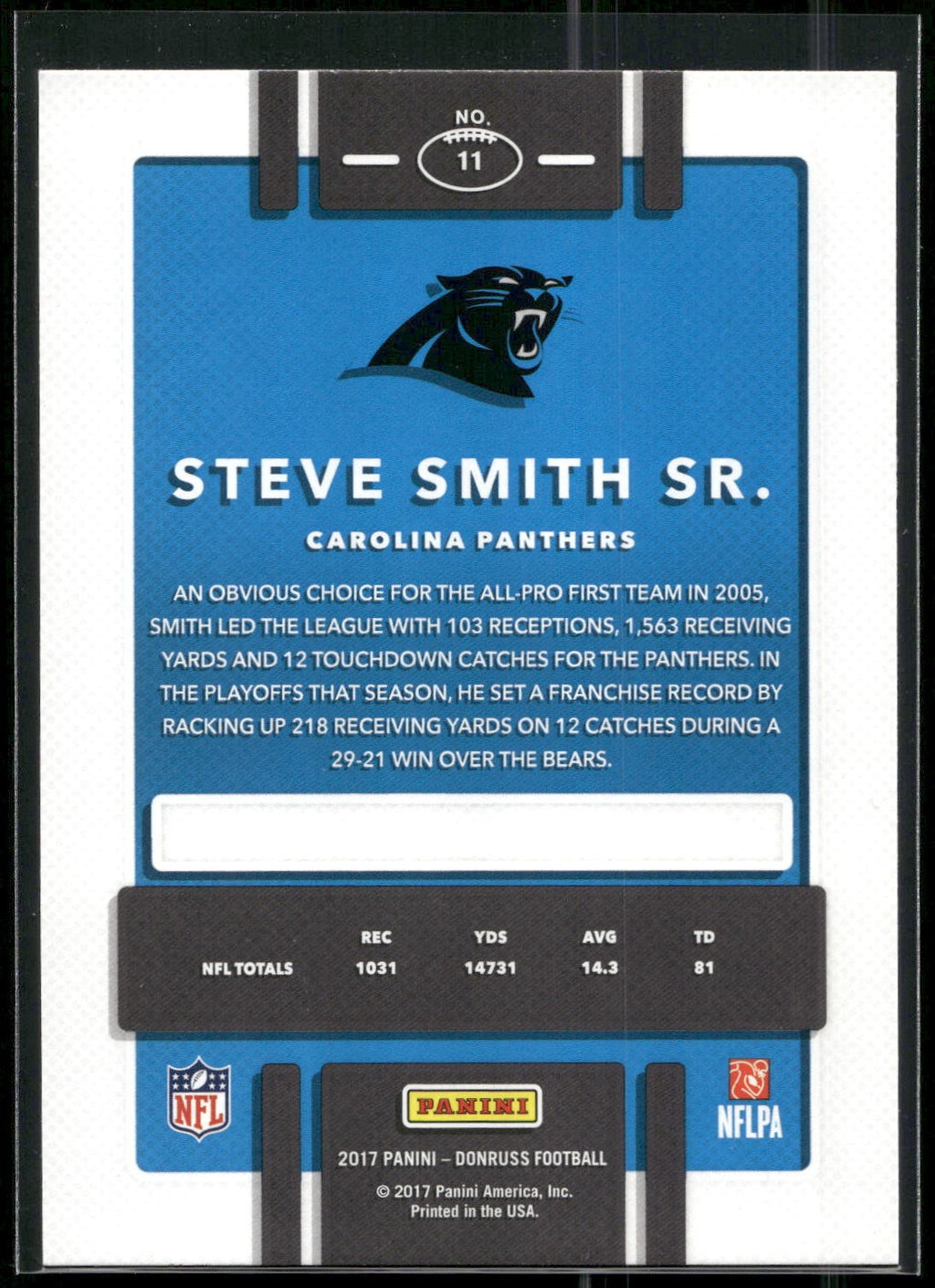 2017 Donruss #11 Steve Smith Sr.