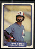 1982 Fleer #195 Jerry Manuel