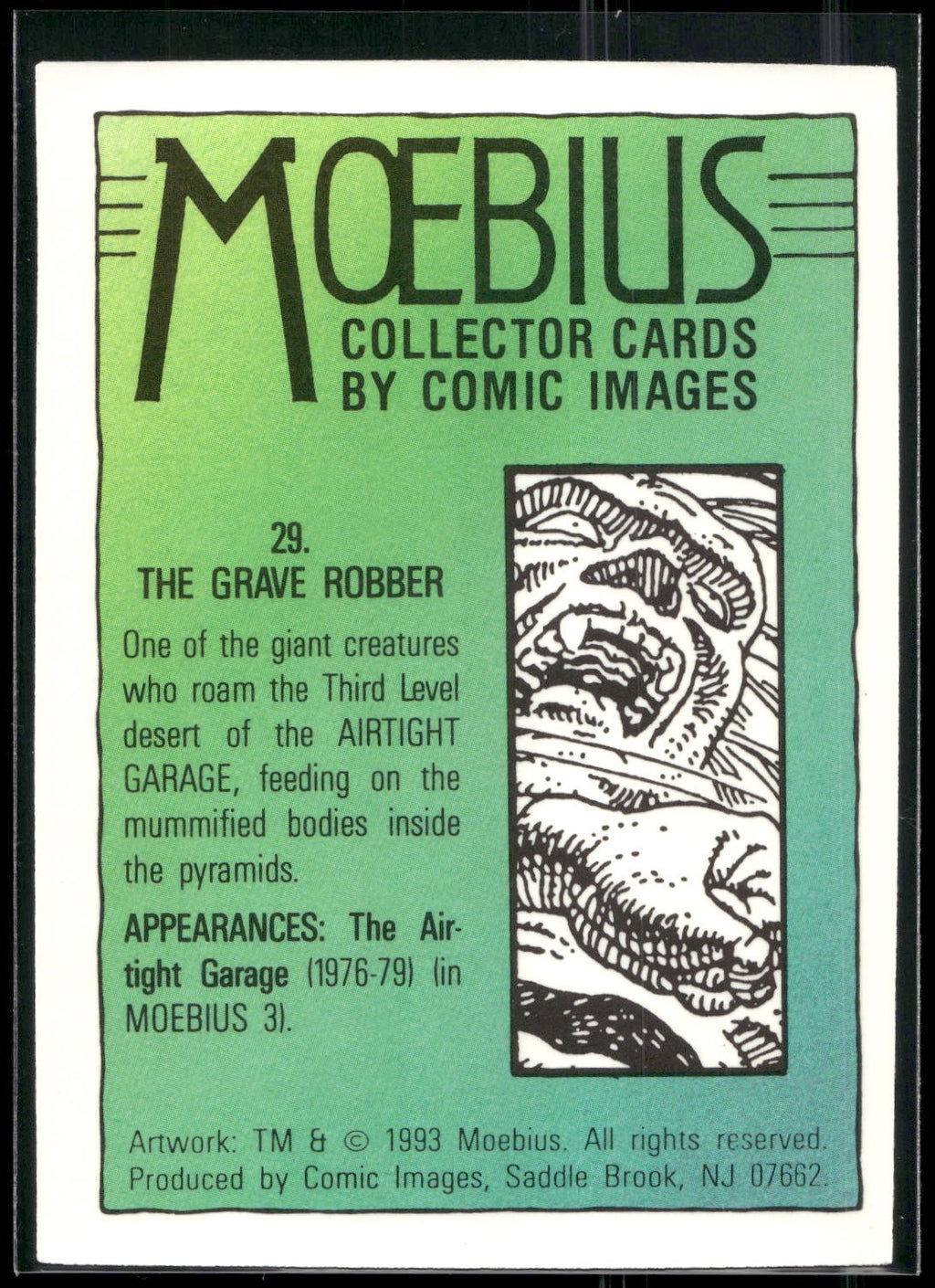 1993 Comic Images Moebius #29 The Grave Robber