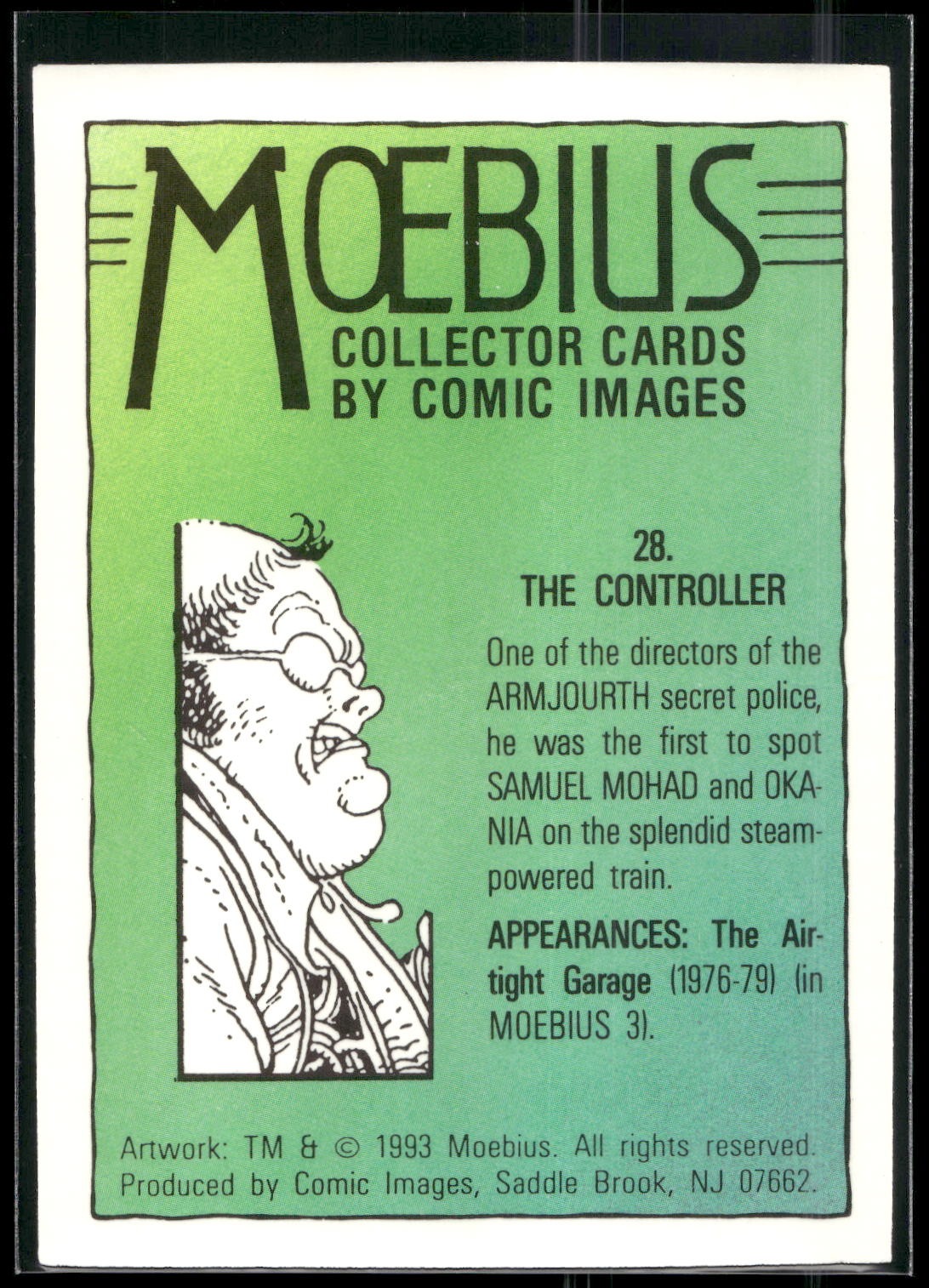 1993 Comic Images Moebius #28 The Controller