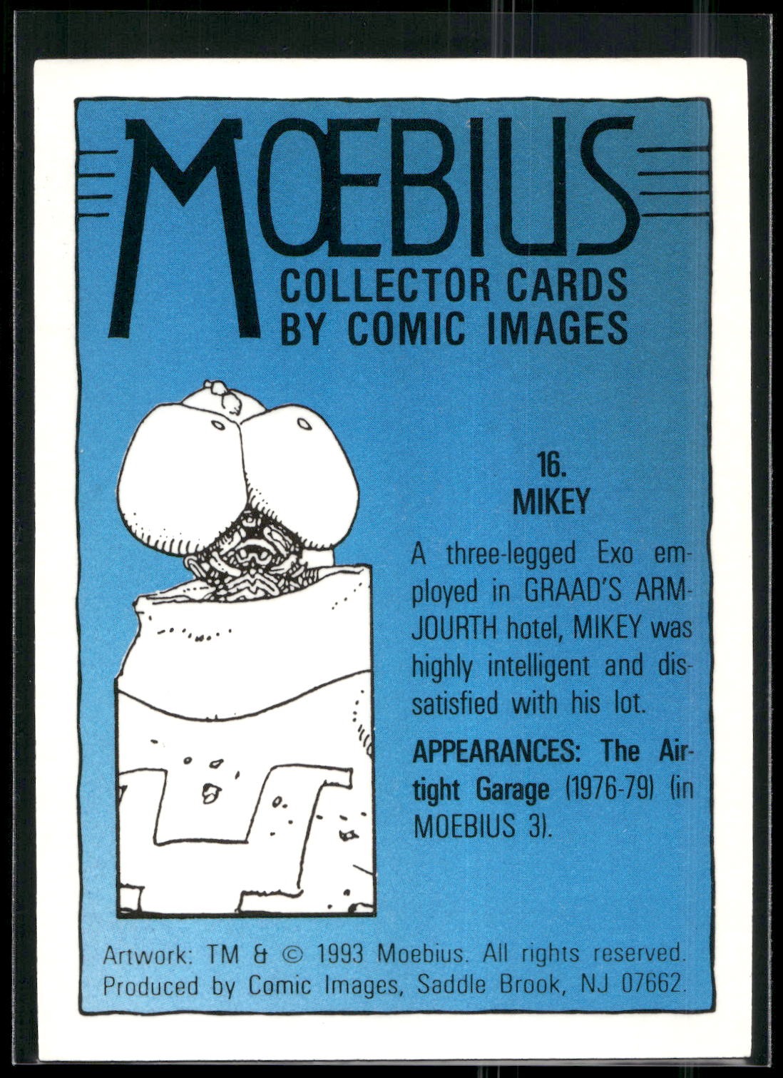 1993 Comic Images Moebius #16 Mikey