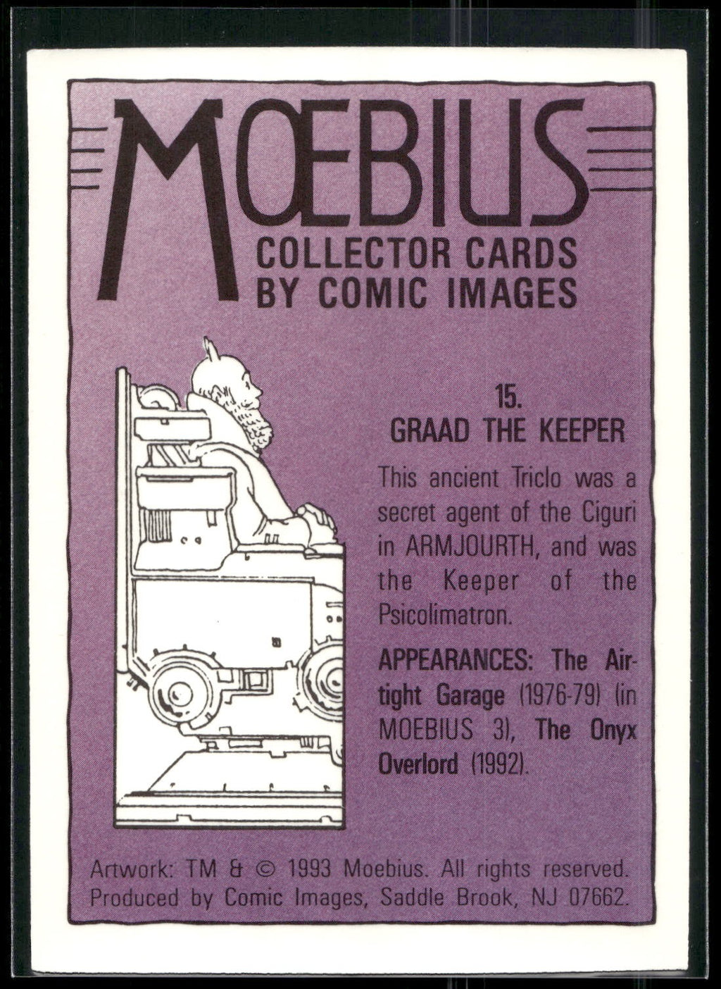 1993 Comic Images Moebius #15 Graad the Keeper