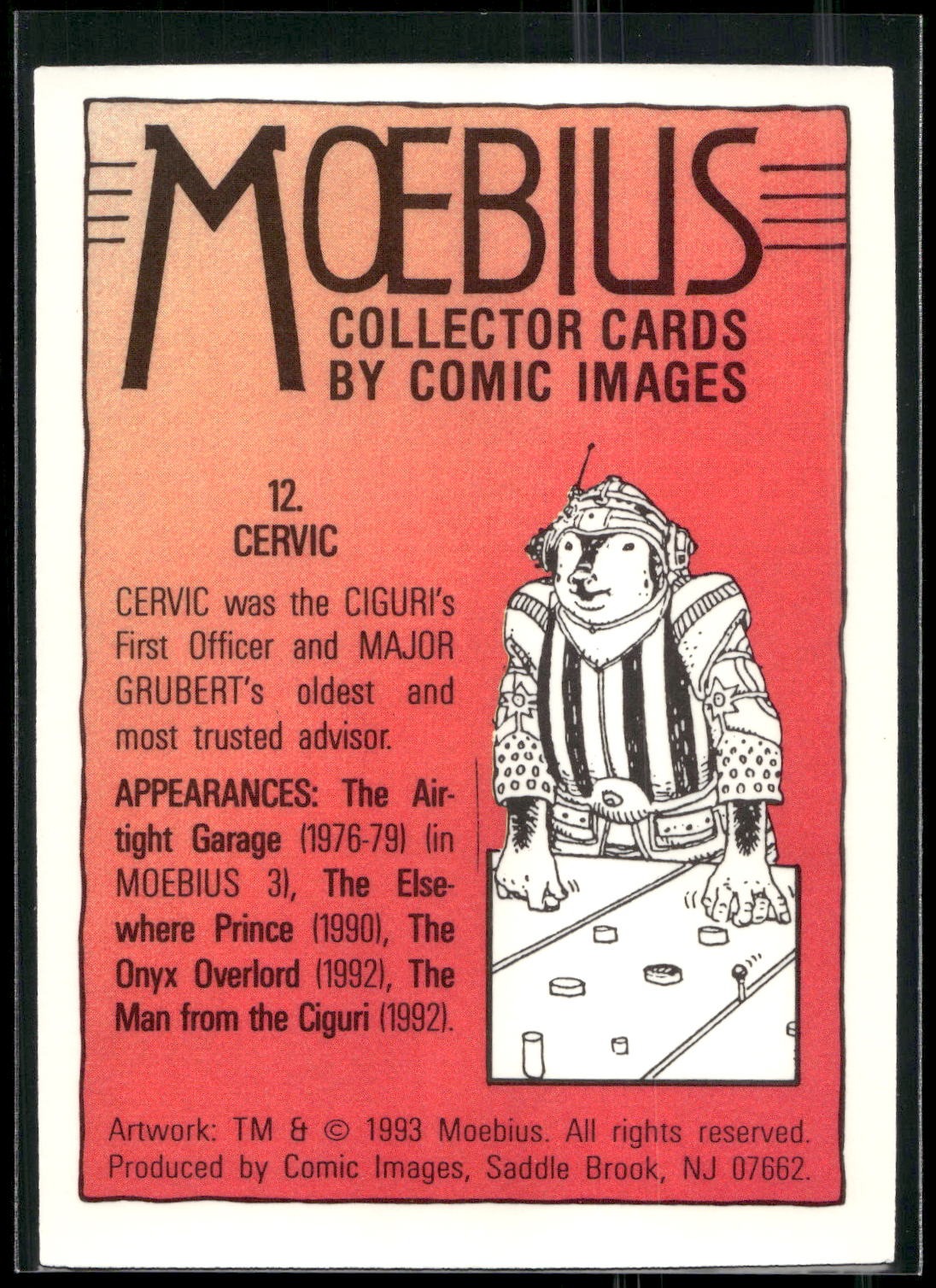1993 Comic Images Moebius #12 Cervic