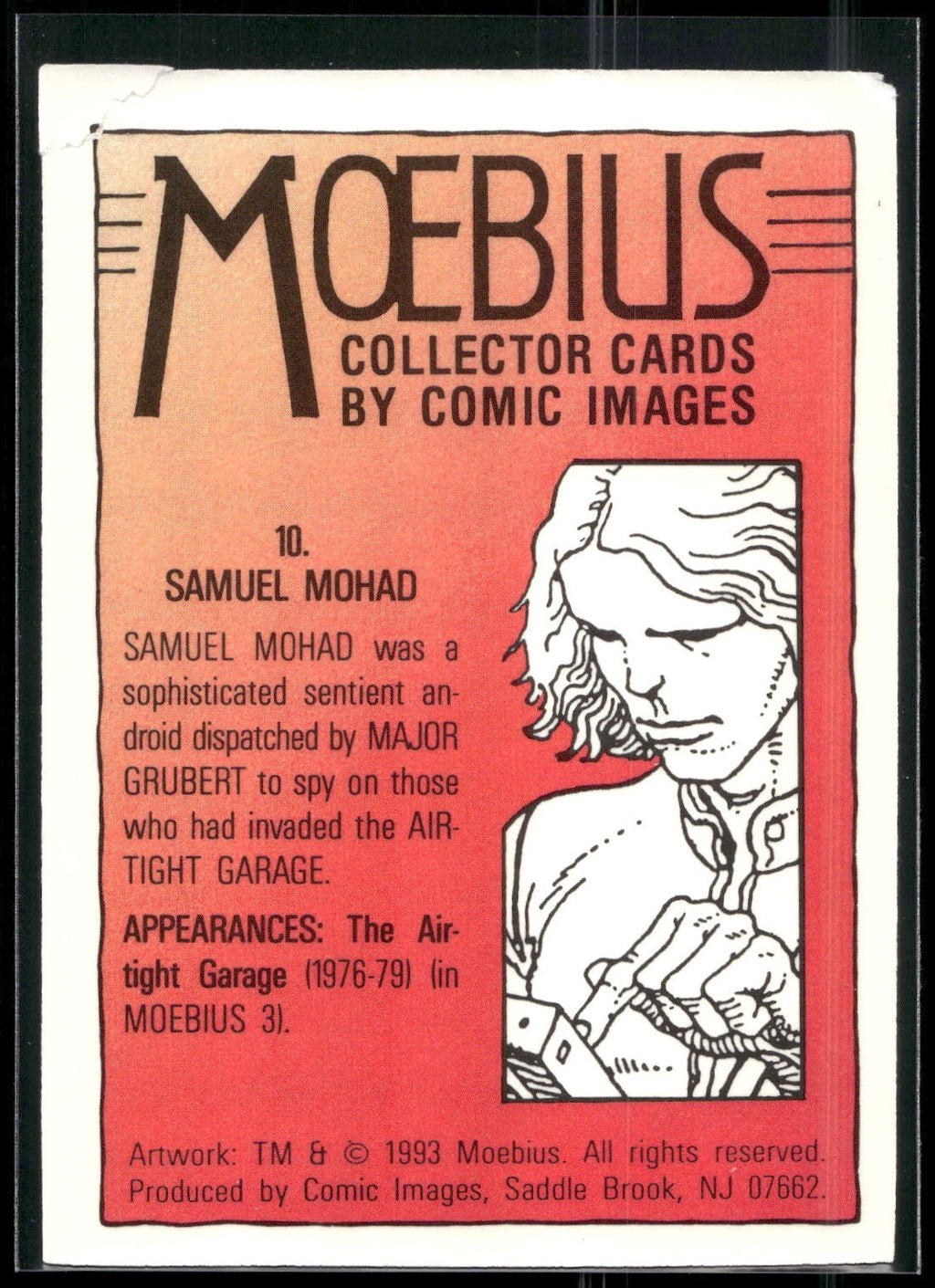 1993 Comic Images Moebius #10 Samuel Mohad