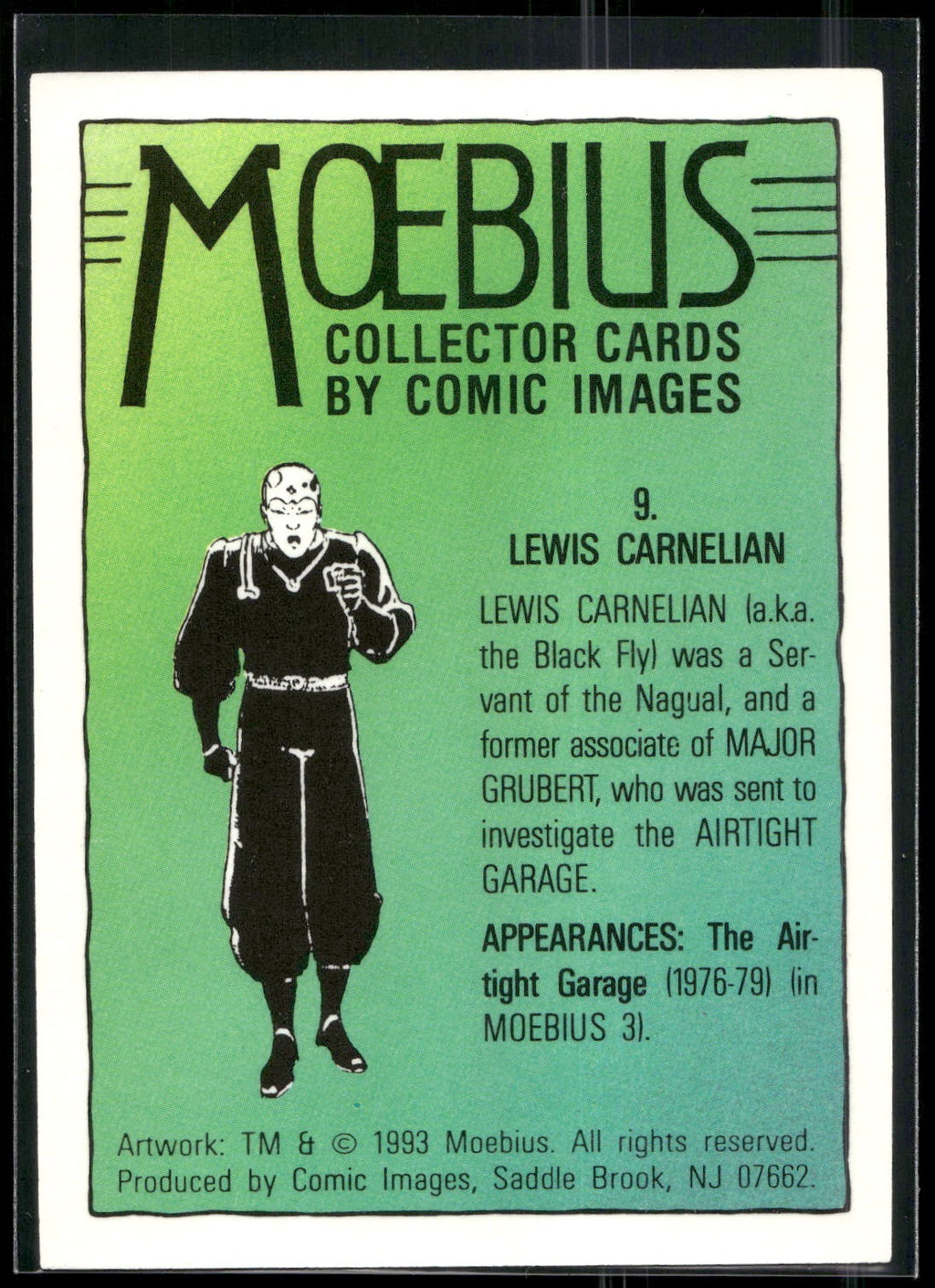 1993 Comic Images Moebius #9 Lewis Carnelian