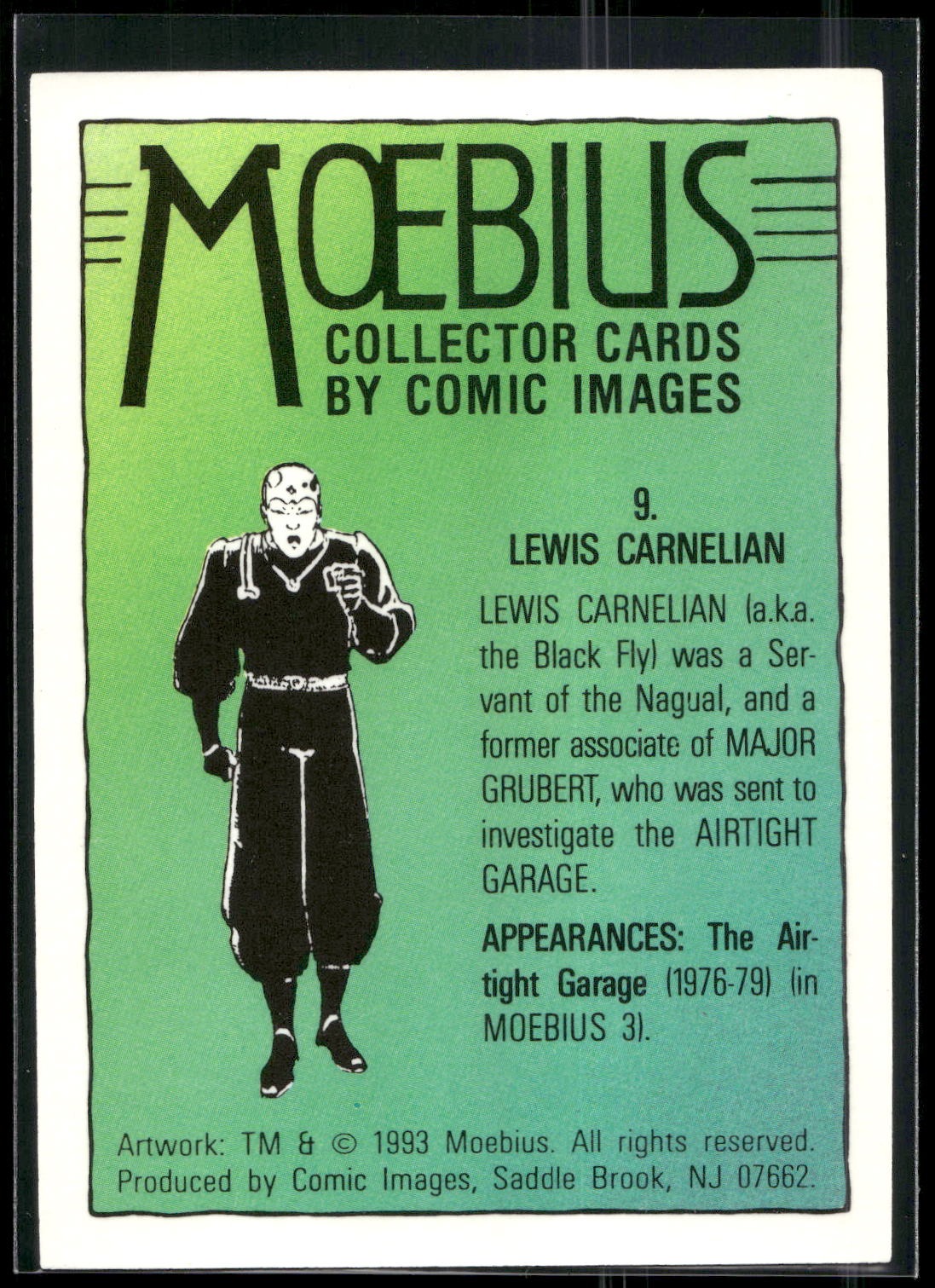 1993 Comic Images Moebius #9 Lewis Carnelian