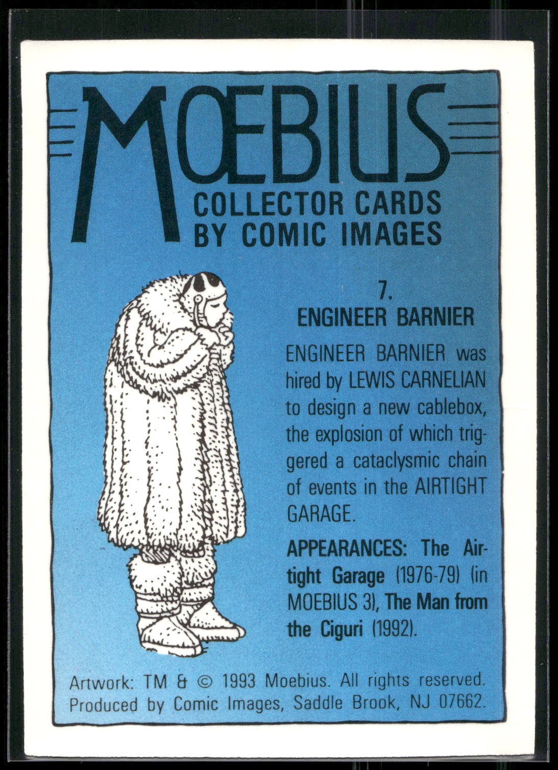 1993 Comic Images Moebius #7 Engineer Barnier