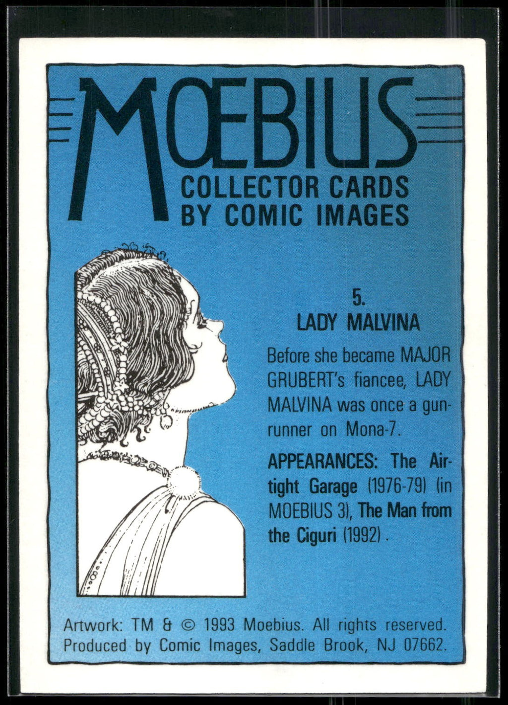 1993 Comic Images Moebius #5 Lady Malvina