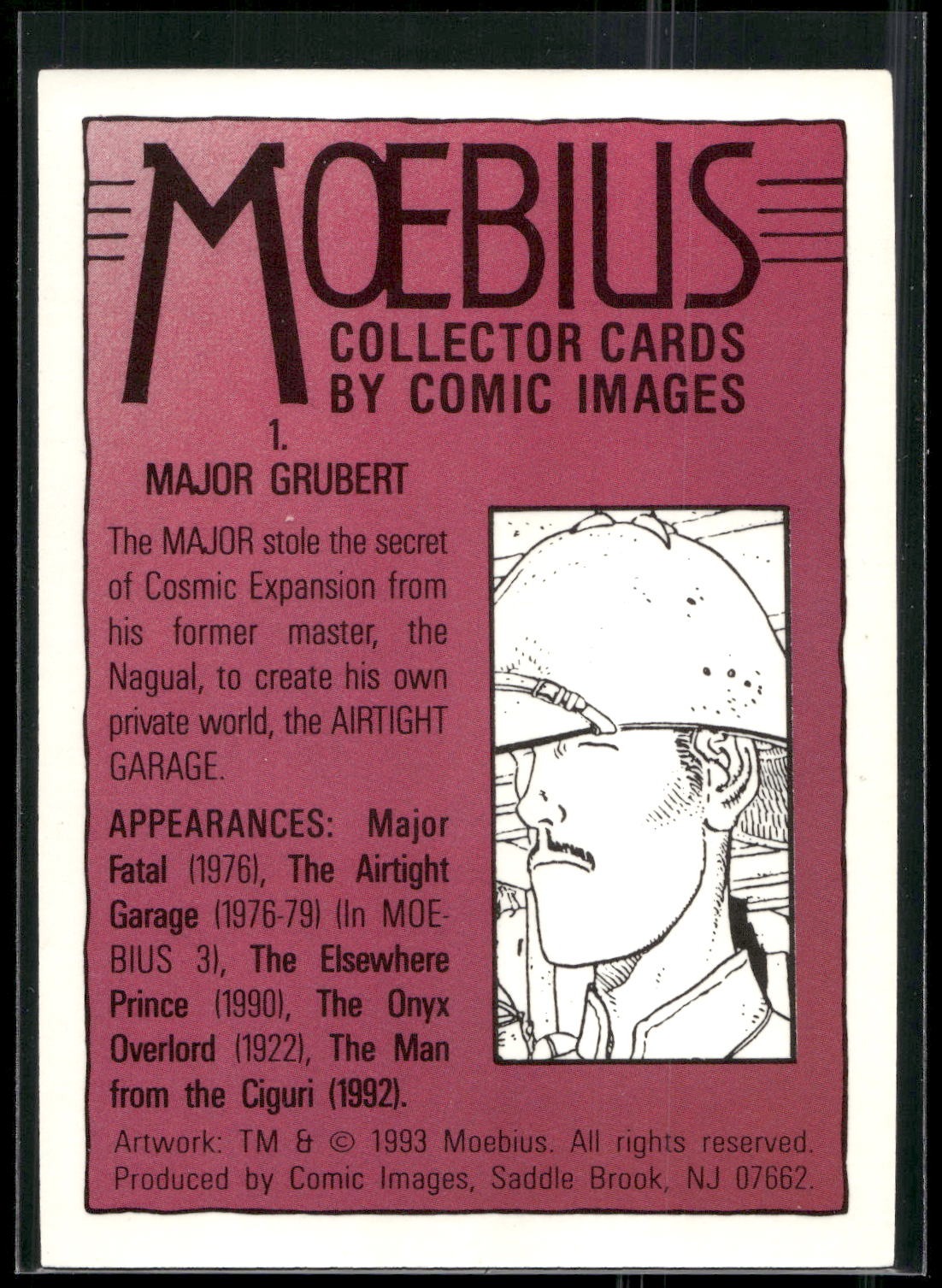 1993 Comic Images Moebius #1 Major Grubert