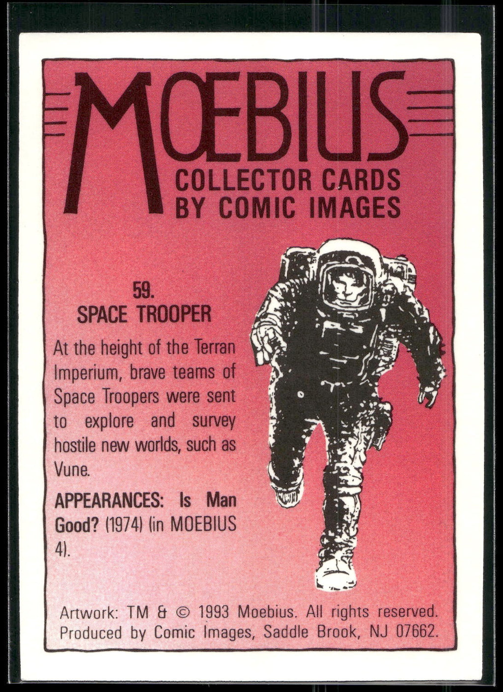 1993 Comic Images Moebius #59 Space Trooper